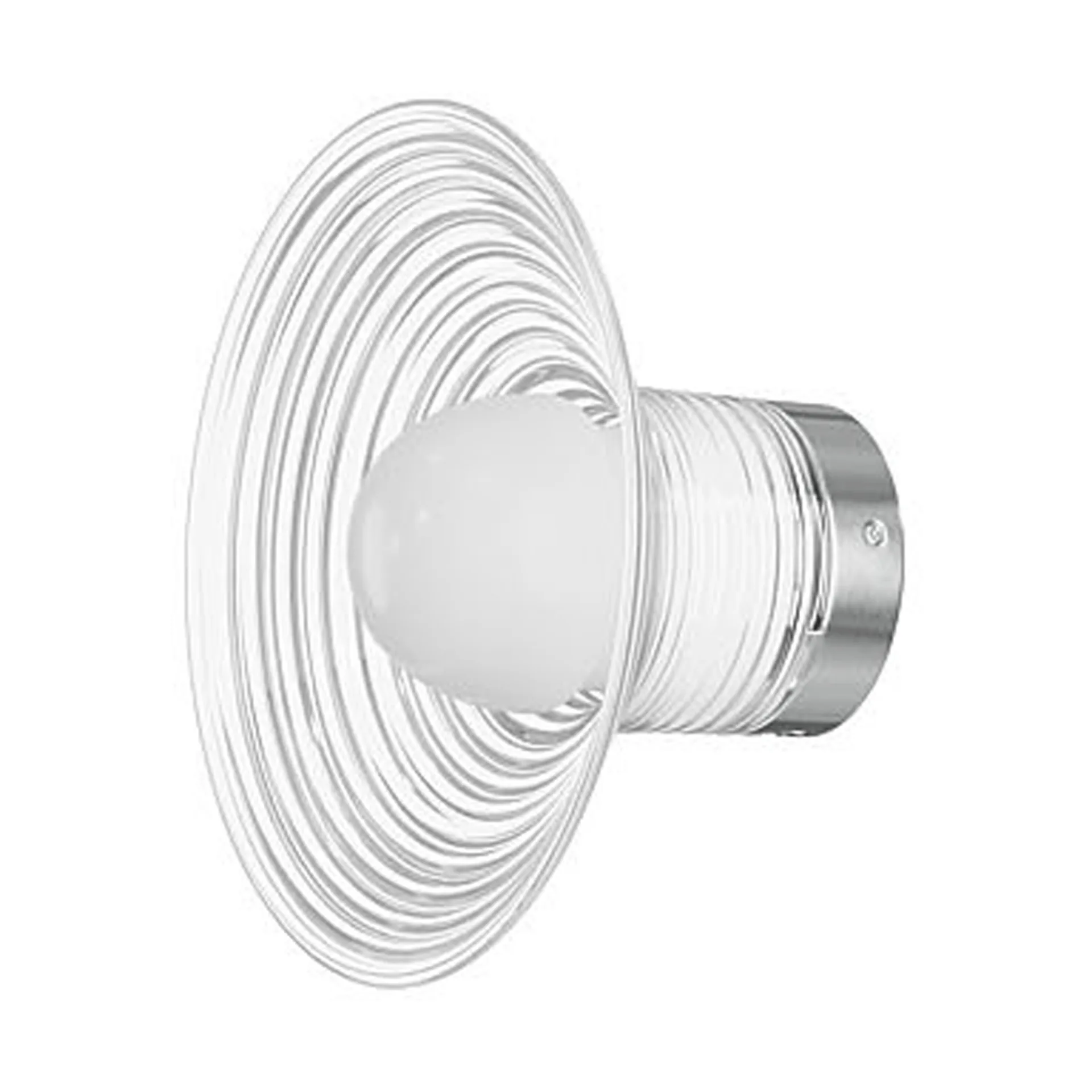 U12 Sletterhage candeeiro de parede, Alumínio-opal glass, instalação fixa FDB Møbler