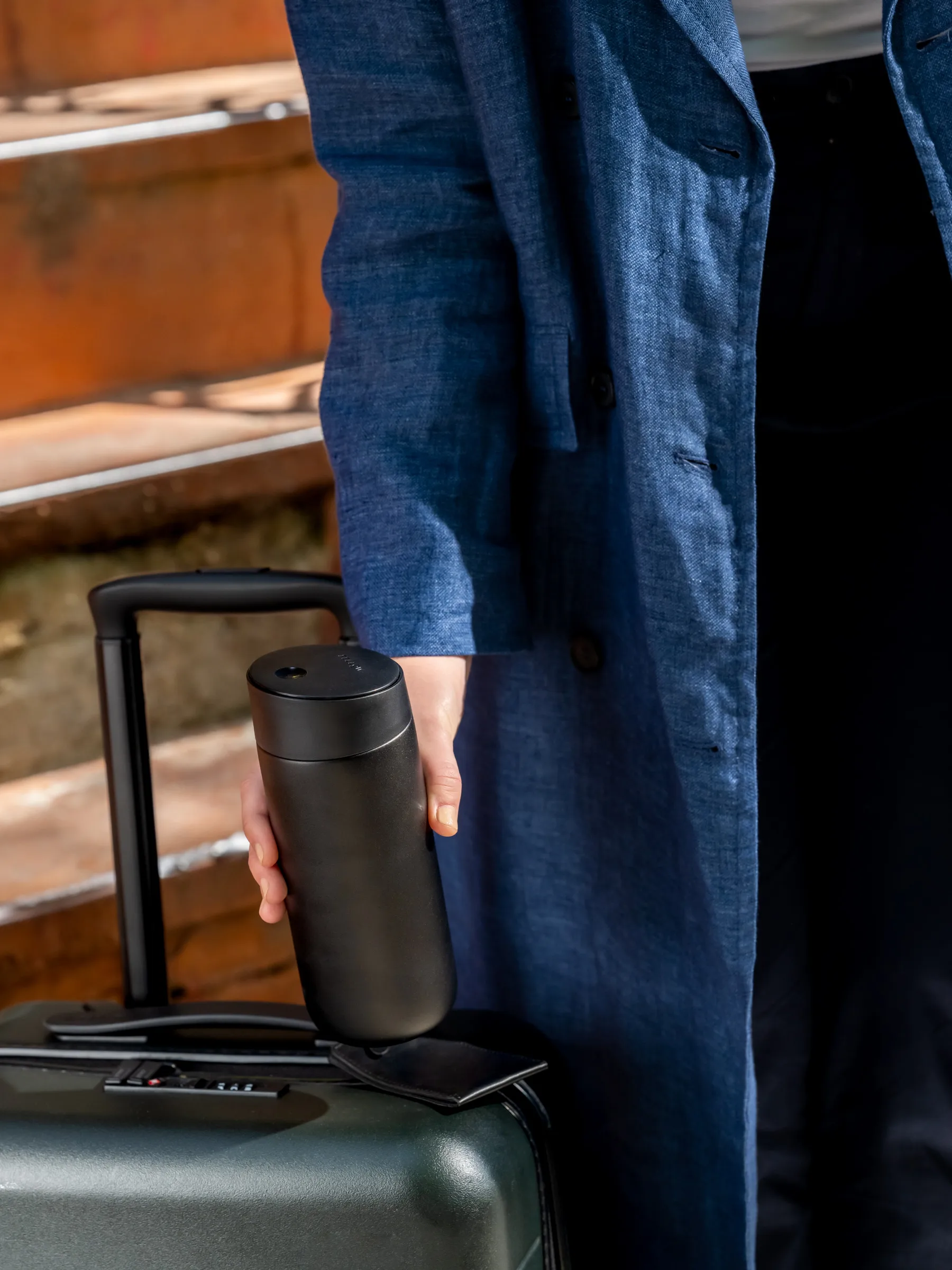 Caneca térmica Carter slide lock 47 cl, Matte black Fellow