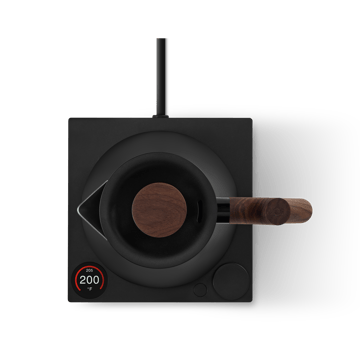Corvo EKG Pro chaleira elétrica 0,9 L - Preto fosco-nogueira - Fellow