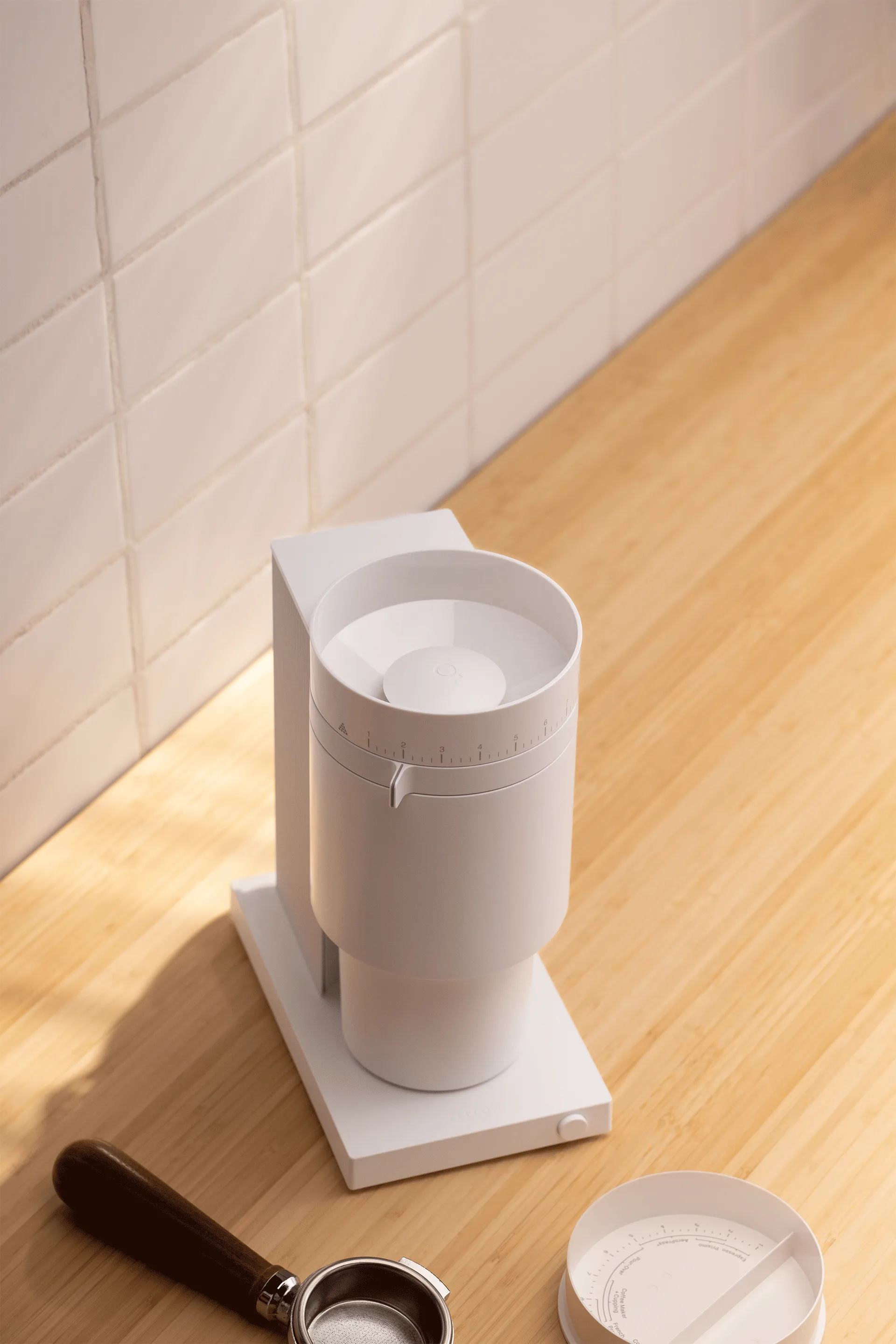 Moedor de café elétrico Opus Conical Burr, Matte white Fellow