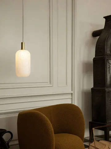 Abajur de vidro alto Casca Shade Ø18,6 cm - Milk - Ferm Living