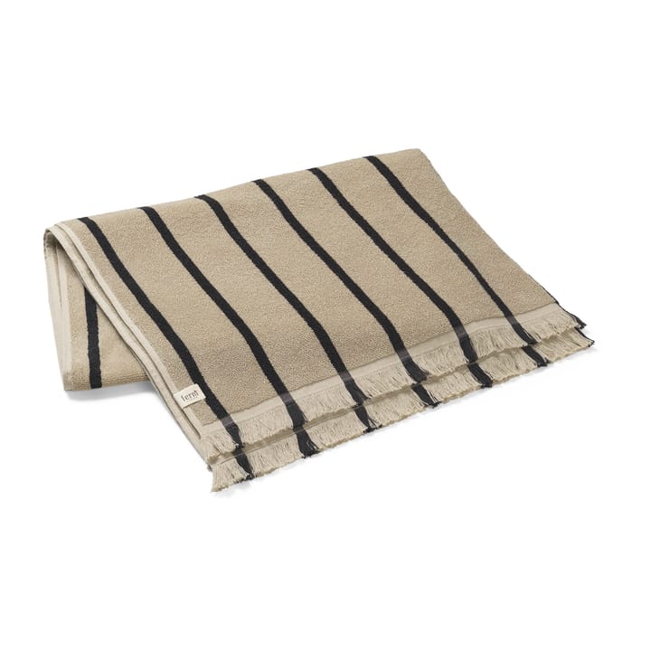 Alee lençol 100x150 cm, Sand-Preto Ferm Living