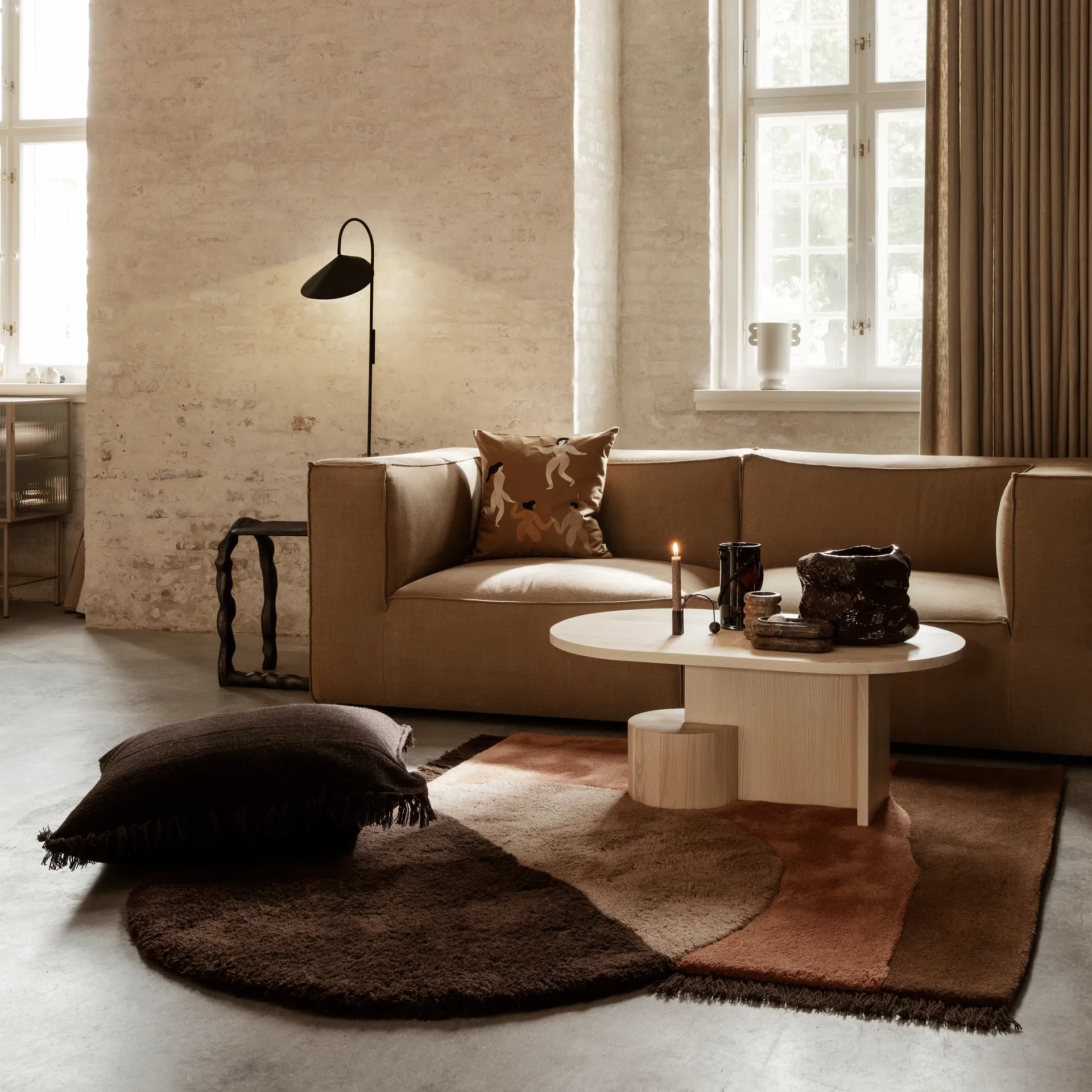 Almofada Free 50x50 cm, sugar kelp Ferm Living