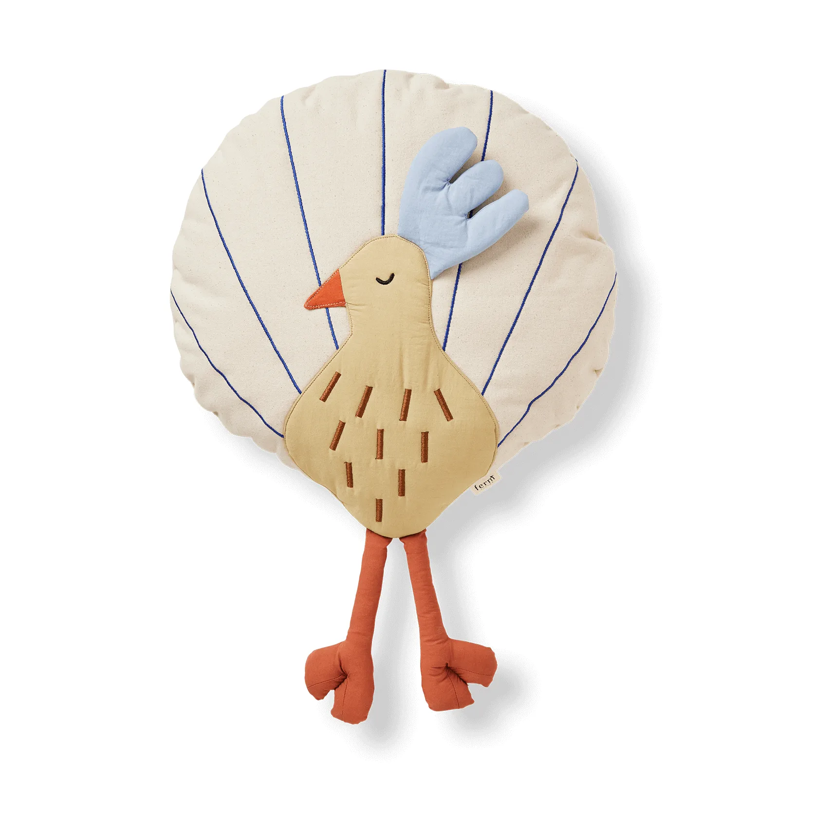 Almofada Peacock, Silver Fern-undyed Ferm Living