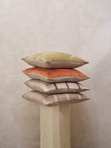 Almofada Senti Stripe 50x50 cm - Linen-carob brown - Ferm Living