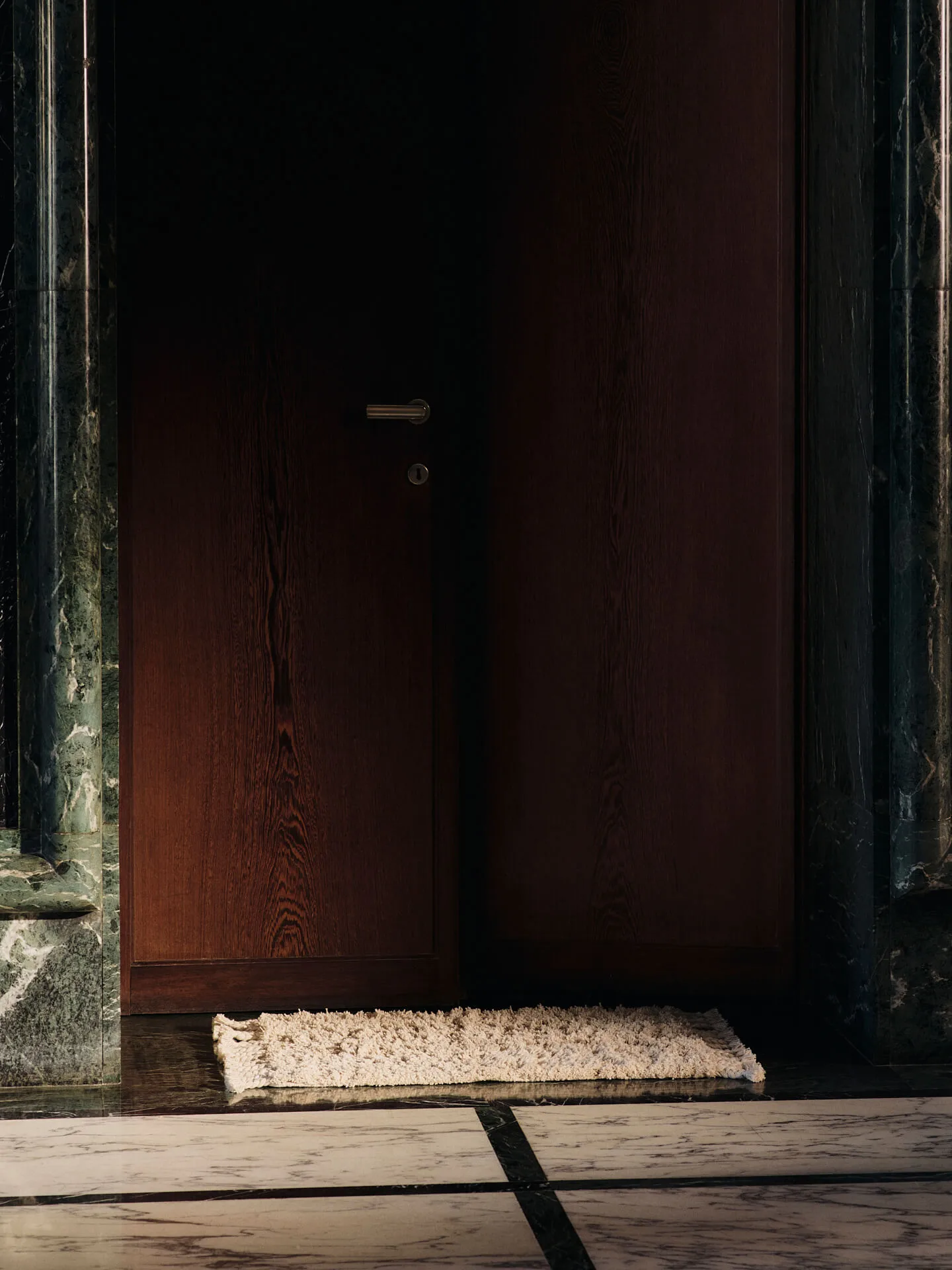 Amass tapete de pelo comprido 70x50 cm, Off-white Ferm Living