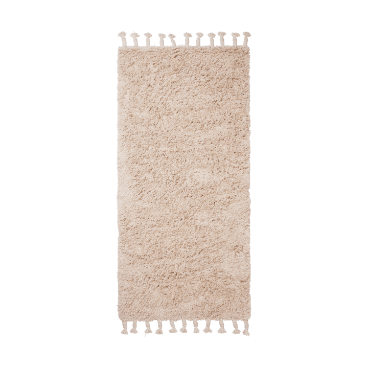 Amass tapete de pelo comprido 70x50 cm - Off-white - Ferm Living
