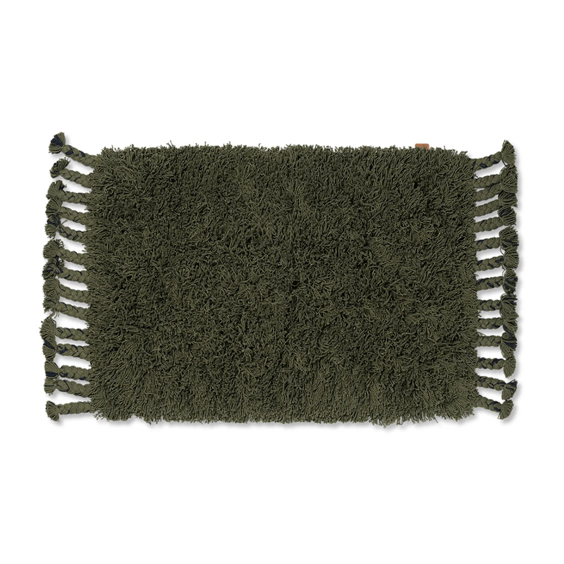 Amass tapete de pelo comprido 70x50 cm, Oliva Ferm Living