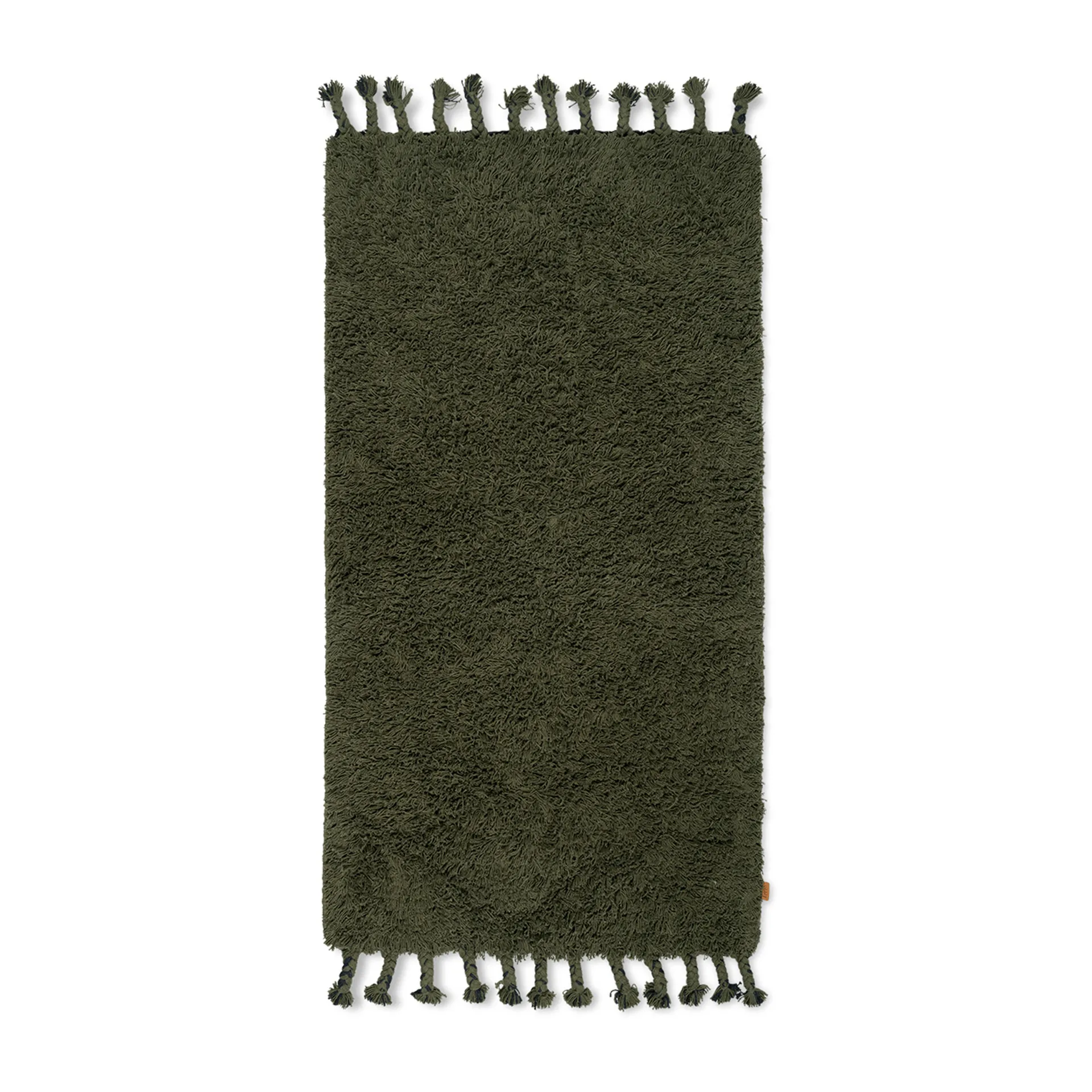 Amass tapete de pelo comprido 70x50 cm, Oliva Ferm Living