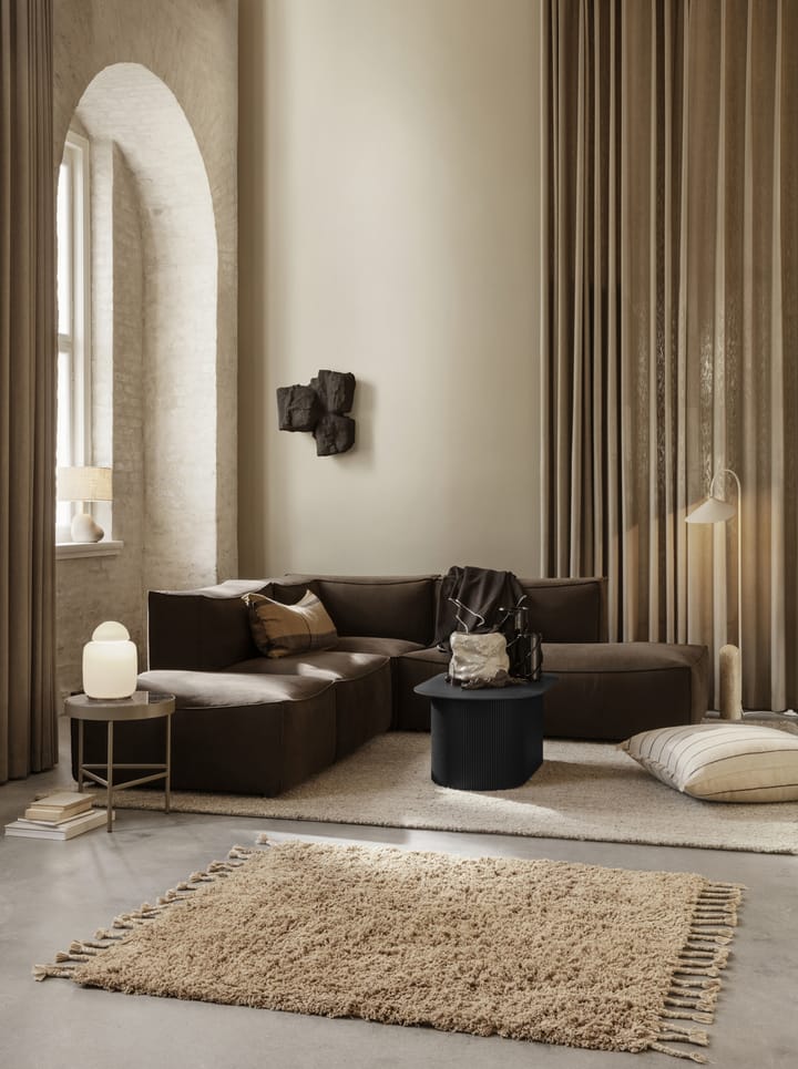 Amass tapete de pelo comprido 70x50 cm, White Pepper Ferm Living