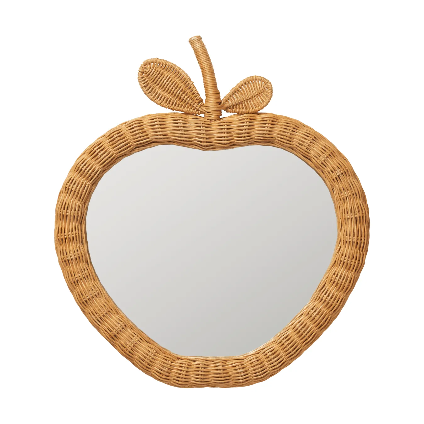 Apple espelho entrançado, Natural, 40x3x45 cm Ferm Living