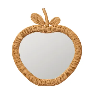 Apple espelho entrançado - Natural, 40x3x45 cm - Ferm Living