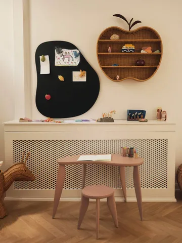 Apple prateleira de parede entrançada - Natural, 70x12,5x68 cm - Ferm Living
