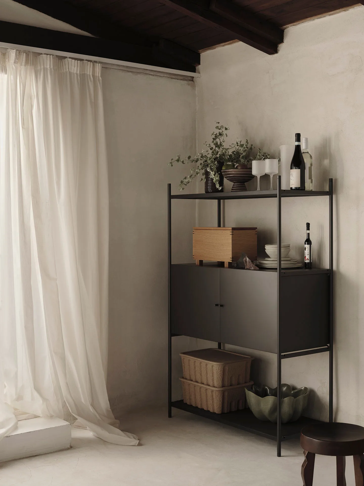Armário Punctual 41,6x91,5 cm, Anthracite Ferm Living