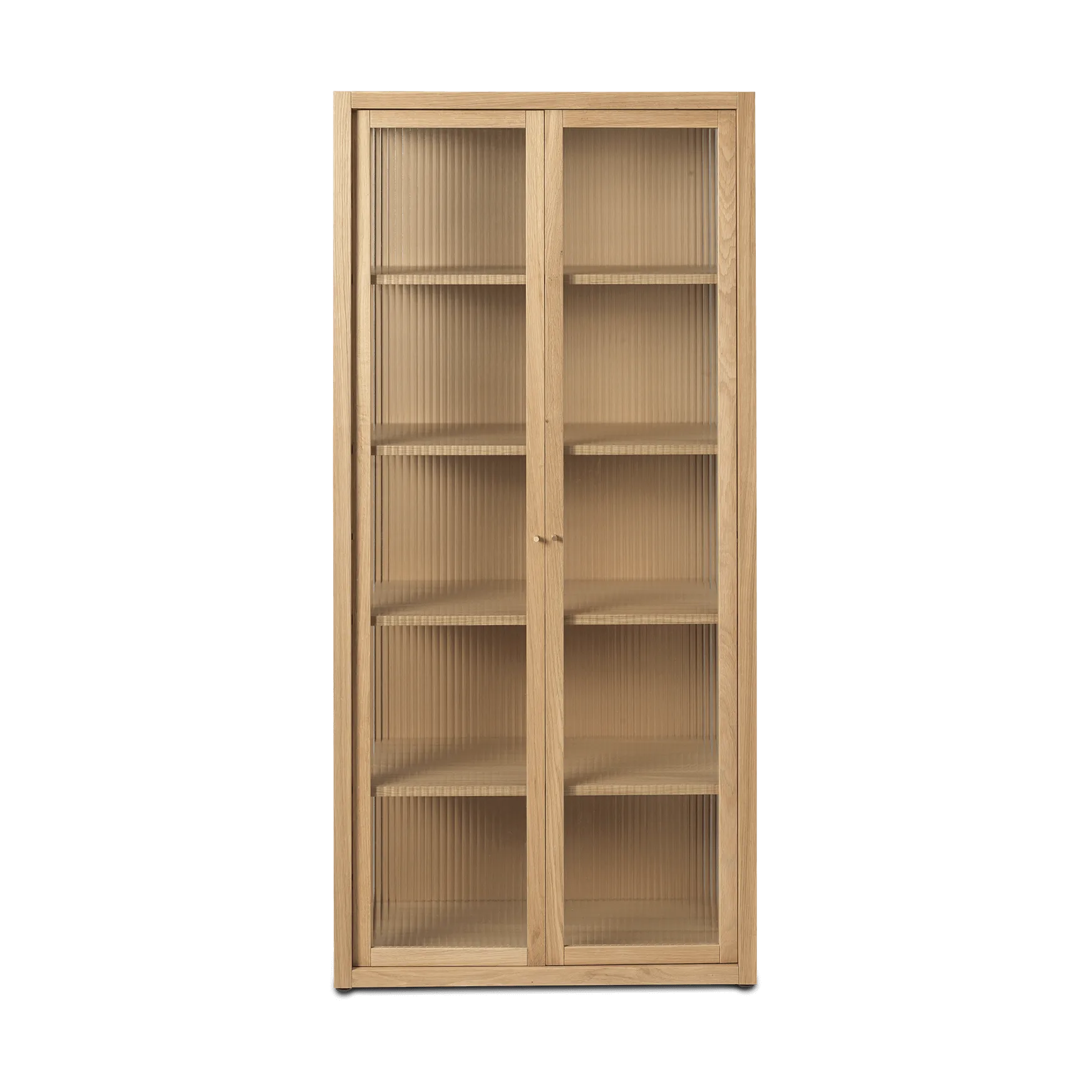 Armário vitrine Reed 70x155 cm, Natural oak Ferm Living