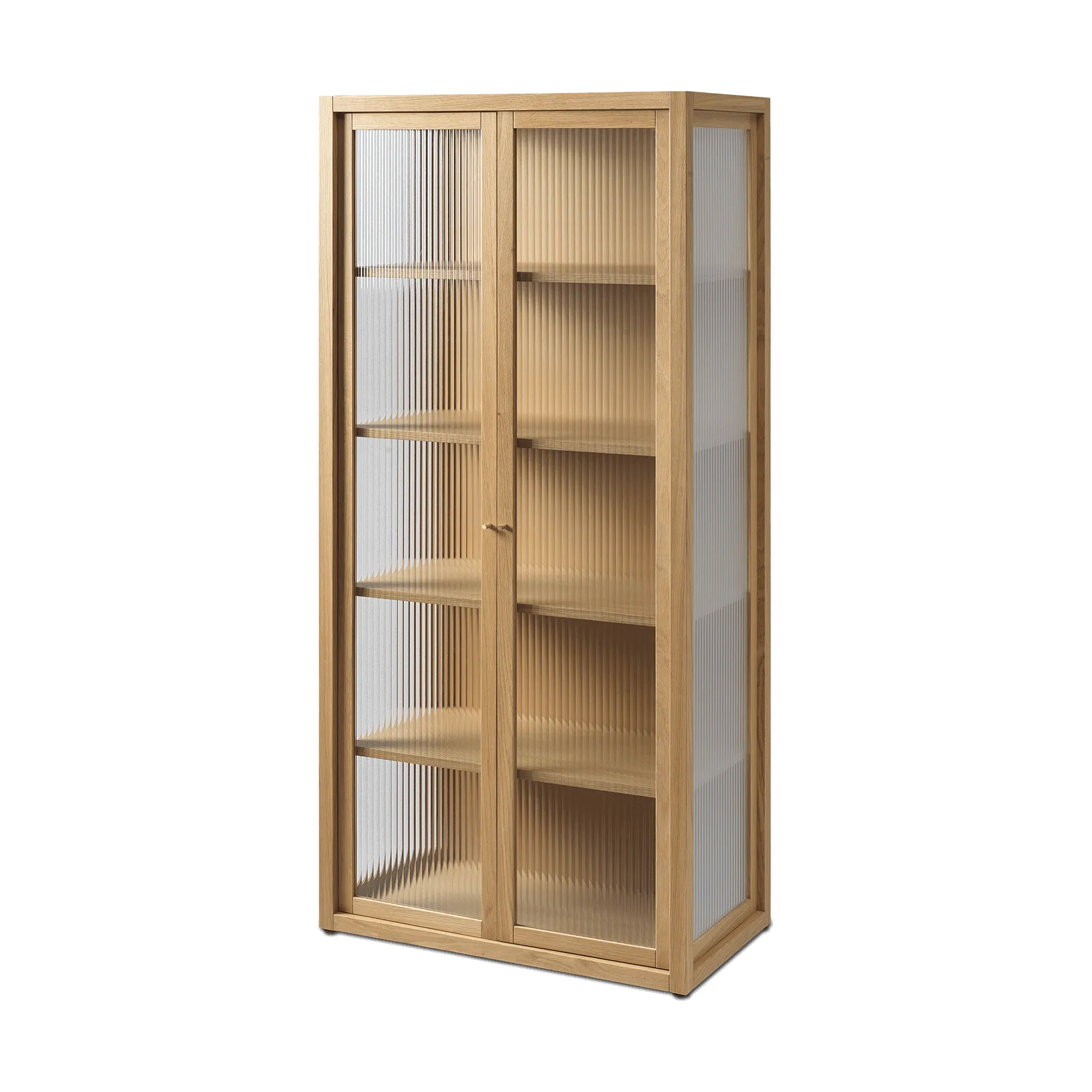 Armário vitrine Reed 70x155 cm, Natural oak Ferm Living