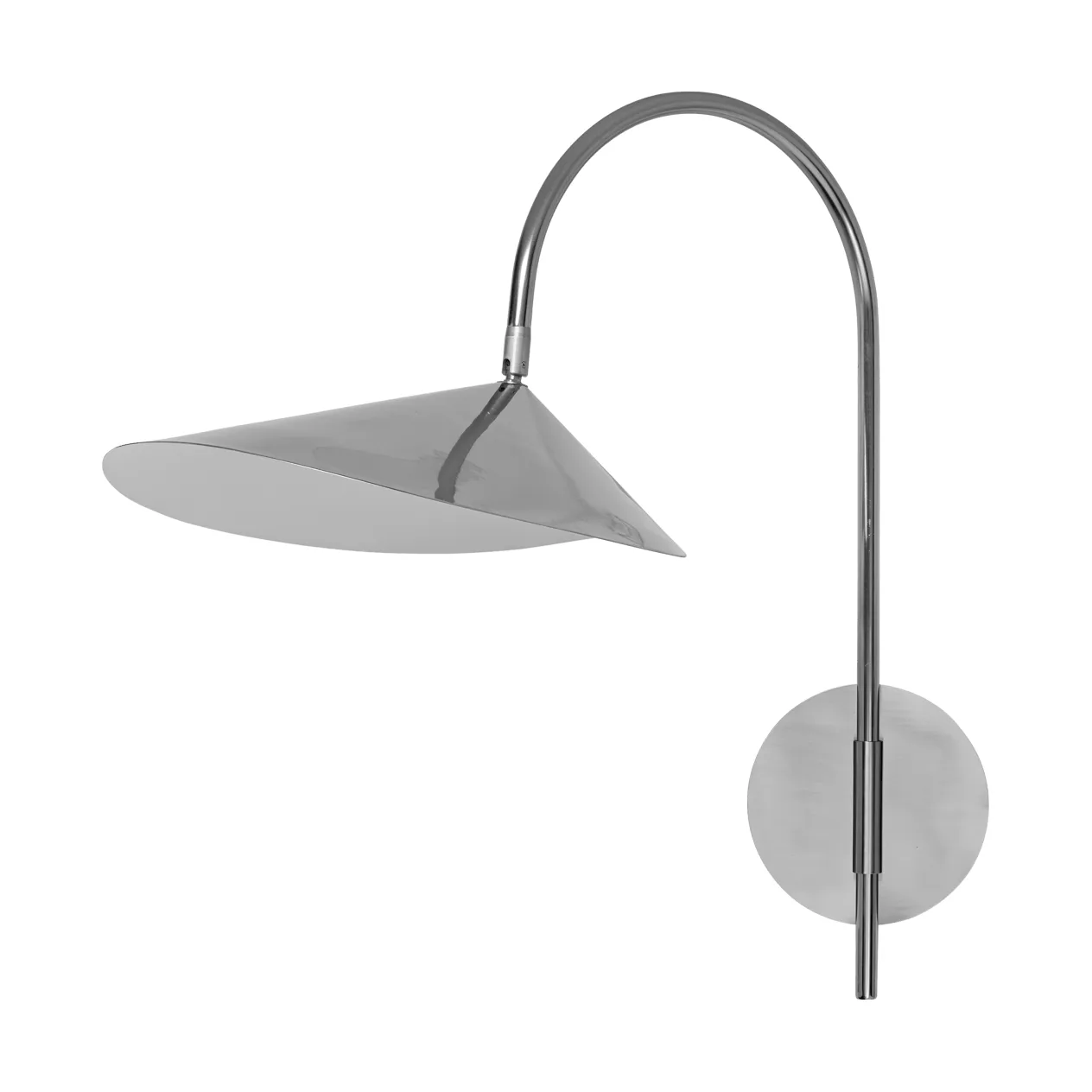 Arum swivel candeeiro de parede ligação fixa, Aço inoxidável Ferm Living