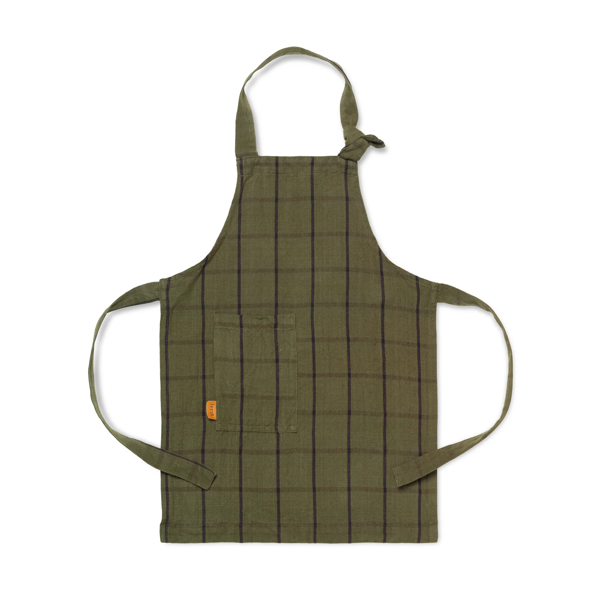 Avental de criança Hale, verde-preto Ferm Living