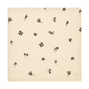Baies guardanapo de algodão 40x40 cm 4 unidades - Natural-chocolate escuro - Ferm Living
