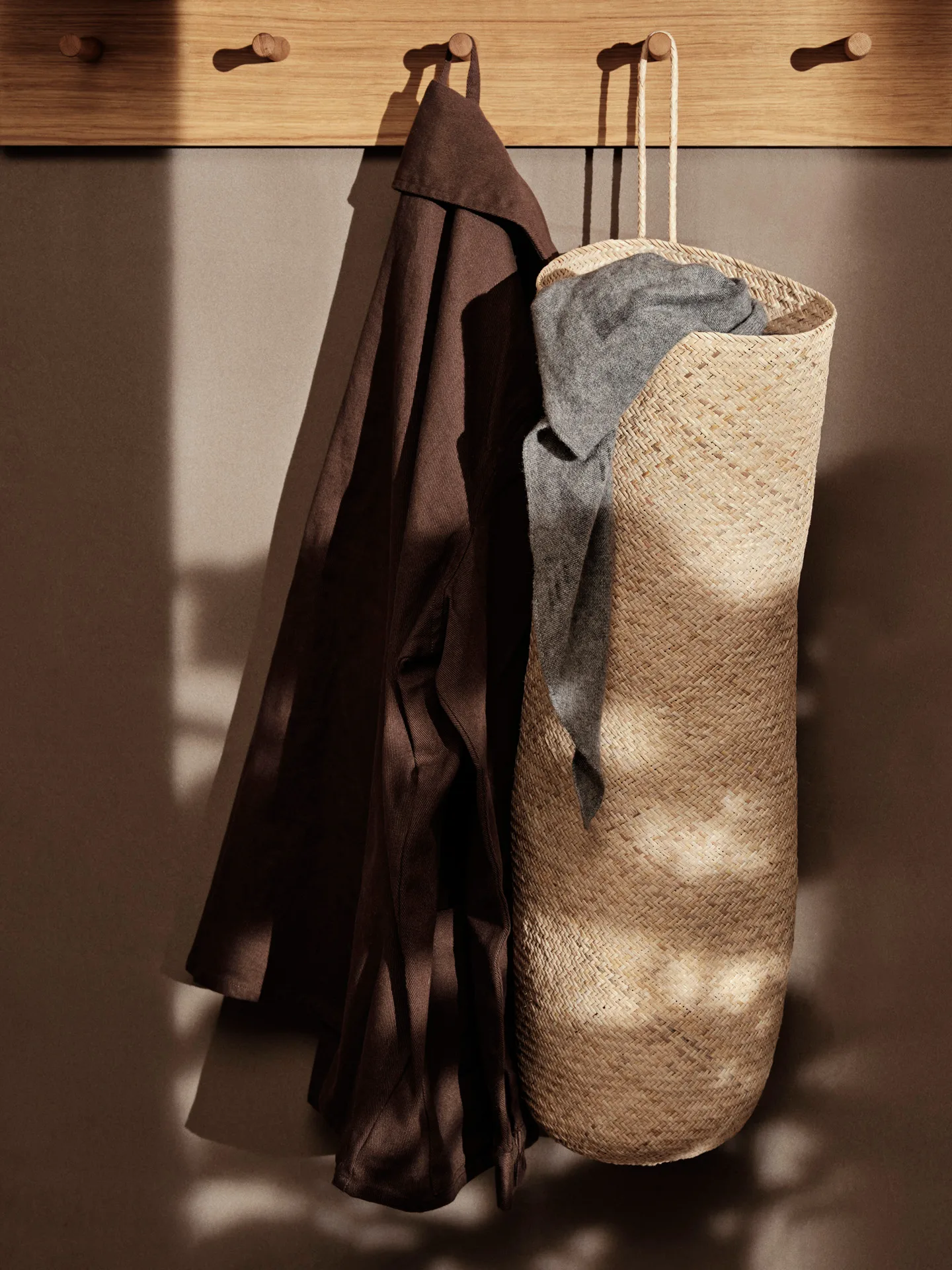 Balde Sato long basket, Natural Ferm Living