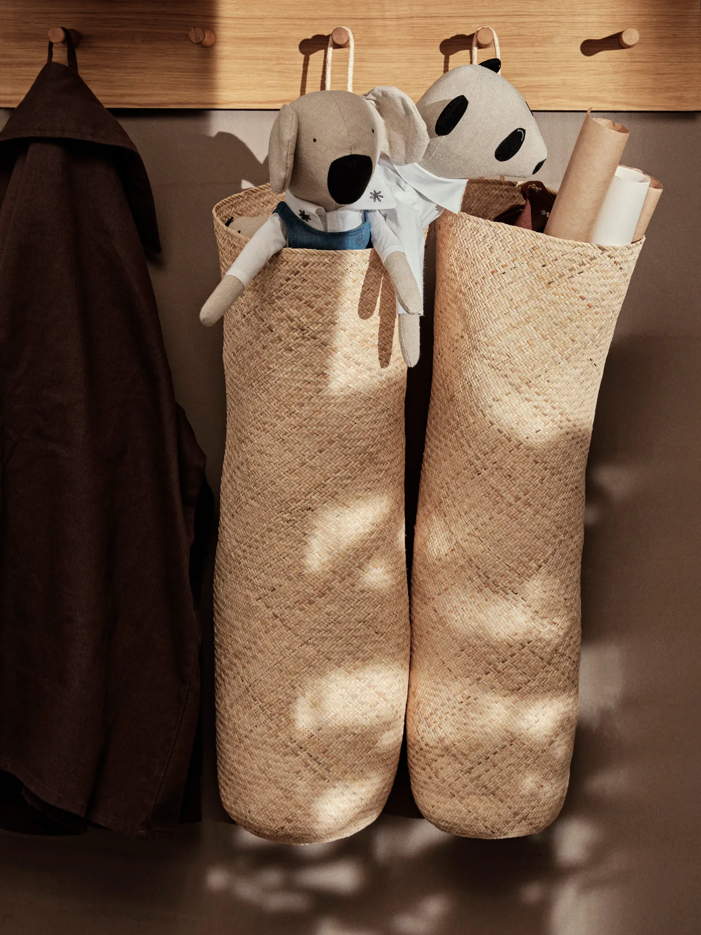 Balde Sato long basket, Natural Ferm Living