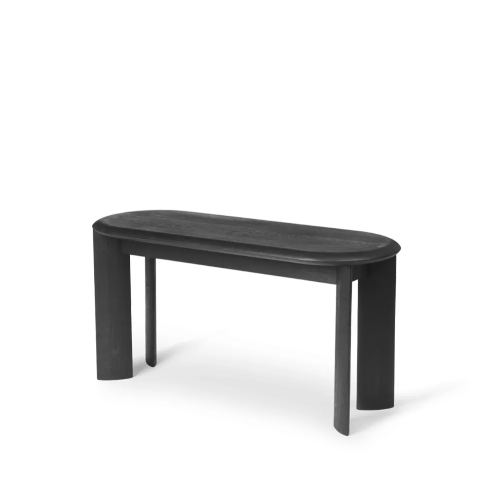 Banco Bevel 90 cm, Carvalho oleado preto Ferm Living