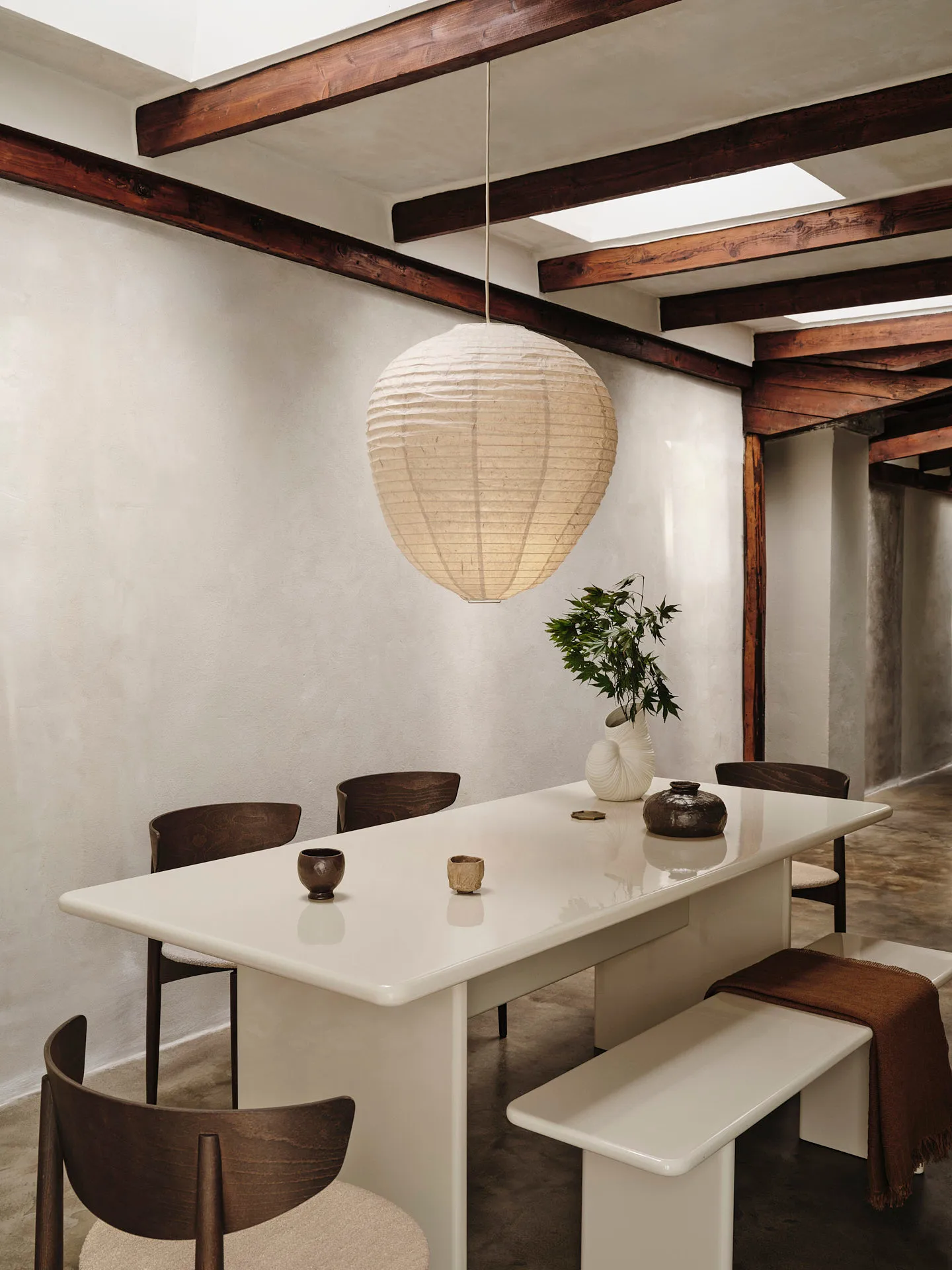 Banco Rink 140 cm, Eggshell Ferm Living