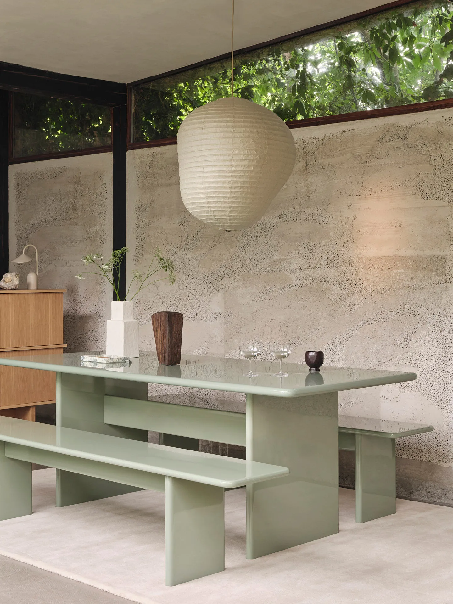 Banco Rink 200 cm, Tea green Ferm Living