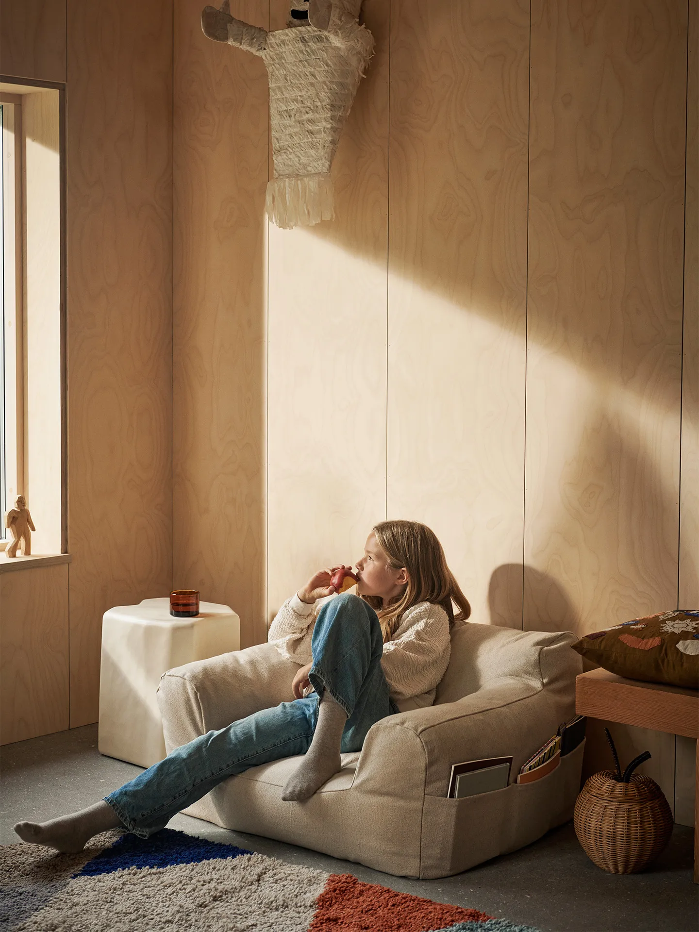 Billow poltrona puff, Off-white Ferm Living