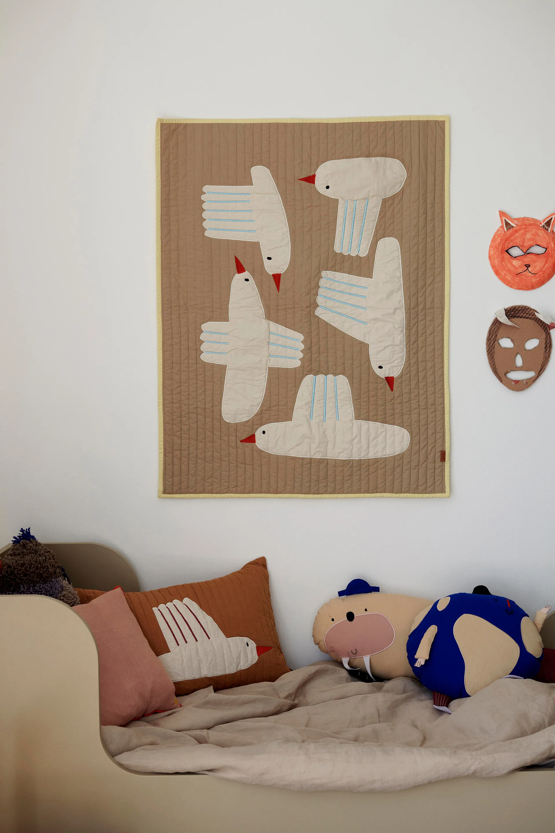 Bird manta acolchoada, Bege Ferm Living