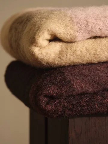 Blur manta de mohair - Butter-pale rose, 130x170 cm - Ferm Living