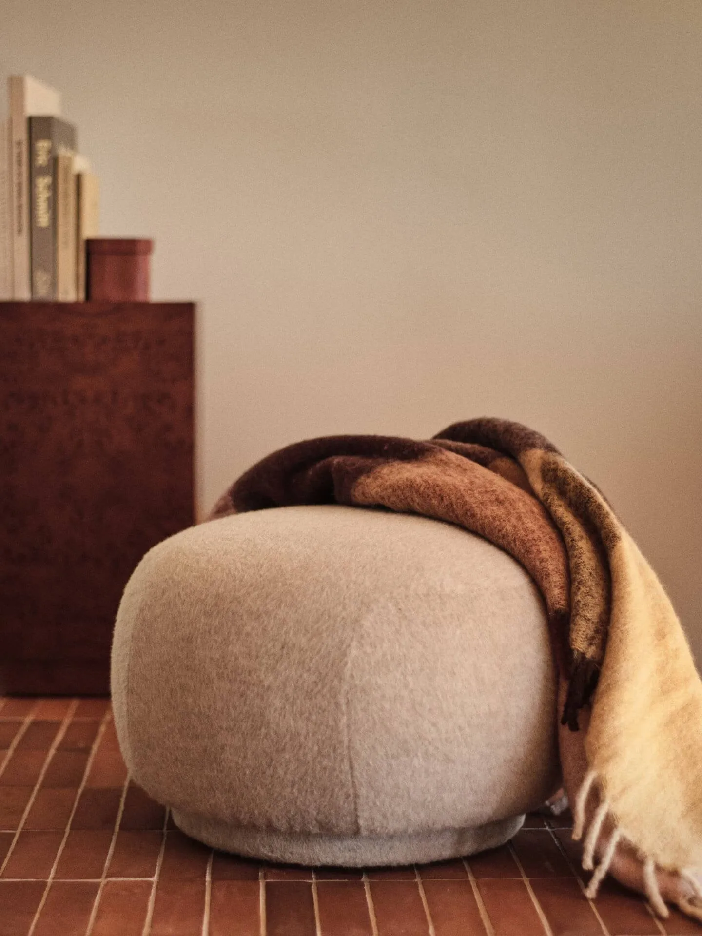 Blur manta de mohair, Butter-pale rose, 130x170 cm Ferm Living