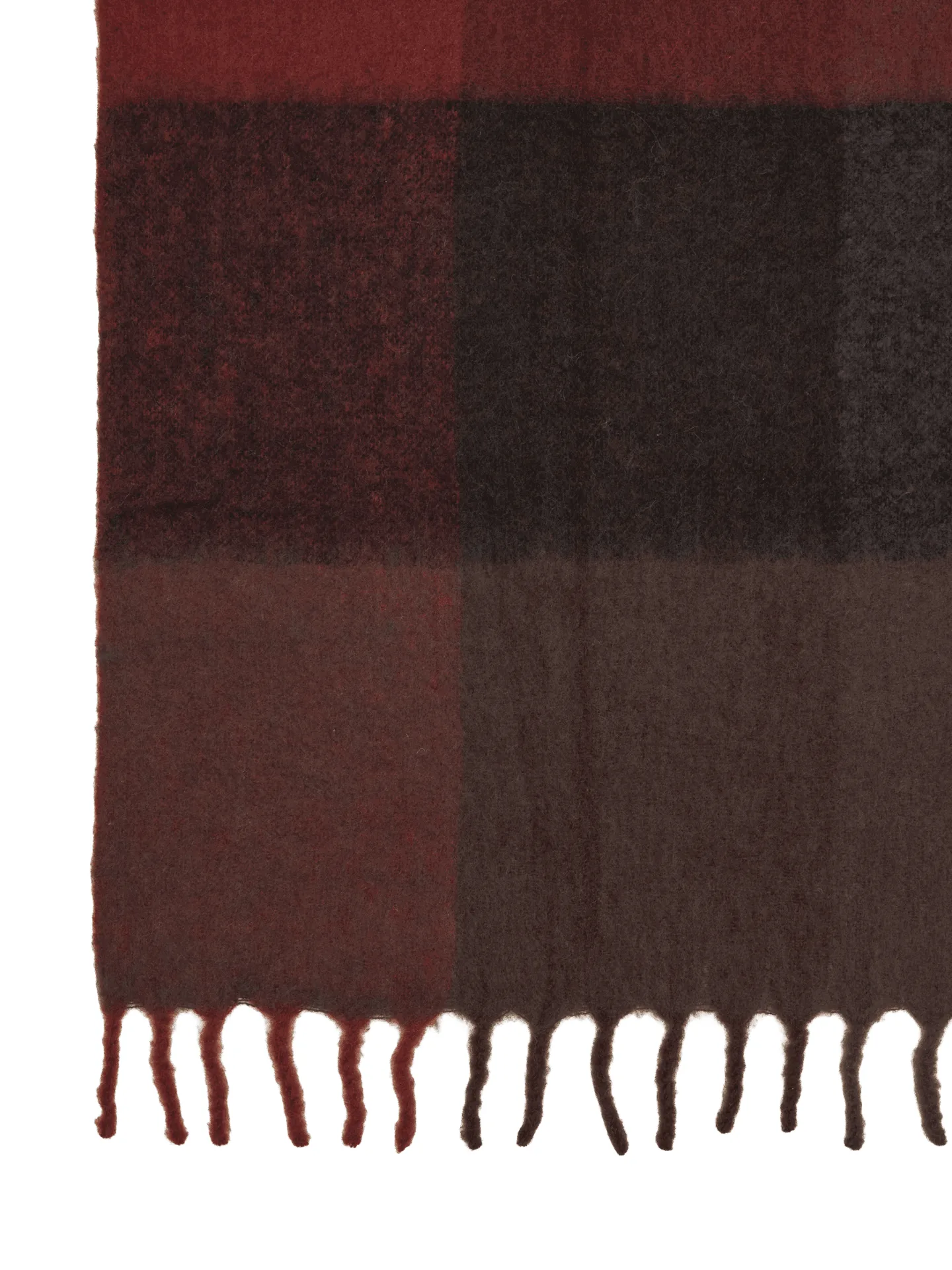 Blur manta de mohair, Chocolate escuro-vermelho óxido, 130x170 cm Ferm Living