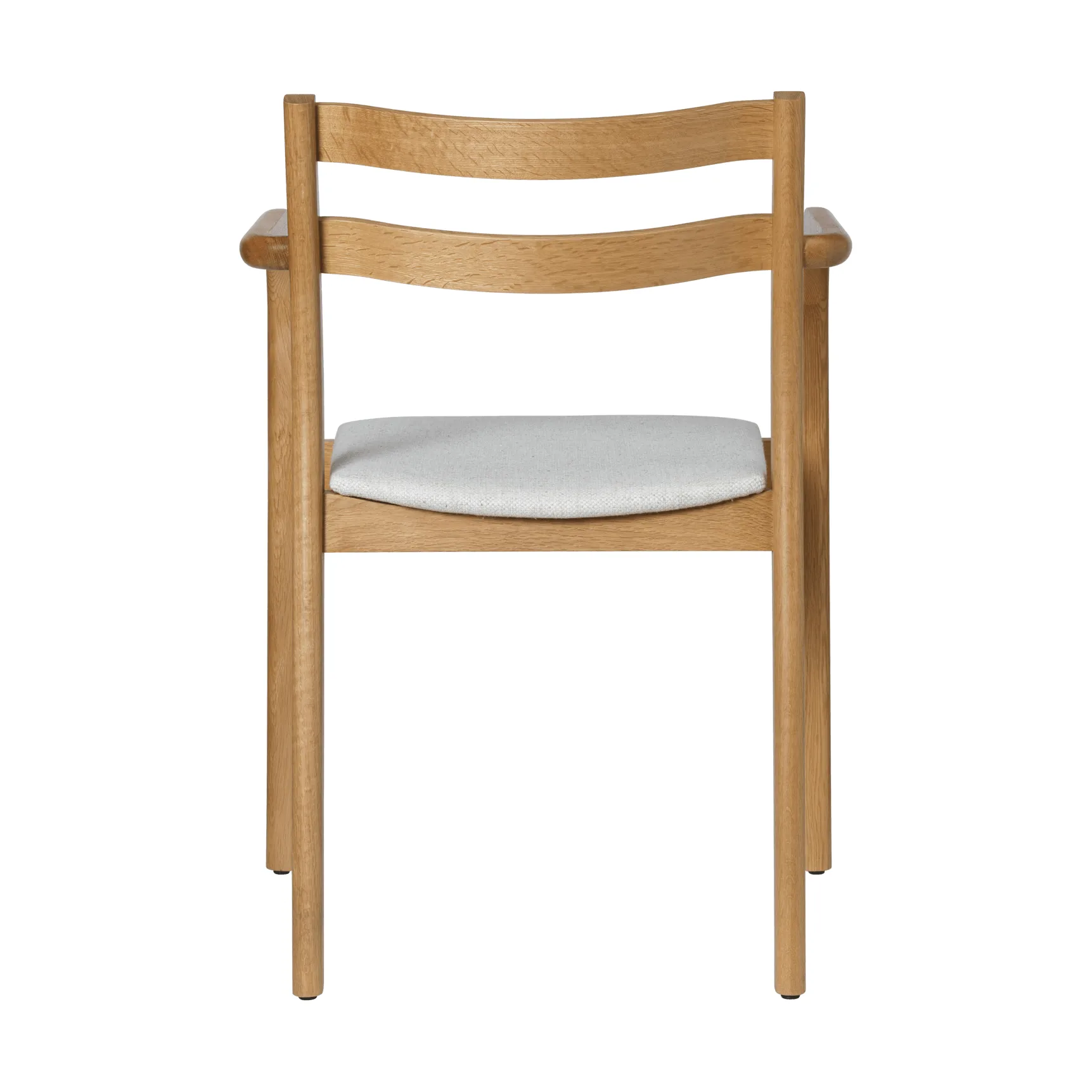 Boda cadeira com braços, Assento estofado, natural oak-off-white Ferm Living