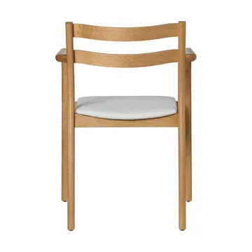 Boda cadeira com braços - Assento estofado, natural oak-off-white - Ferm Living