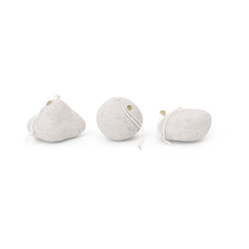 Bola de neve ornamentos decoração árvore de Natal 3 peças - Branco - Ferm Living