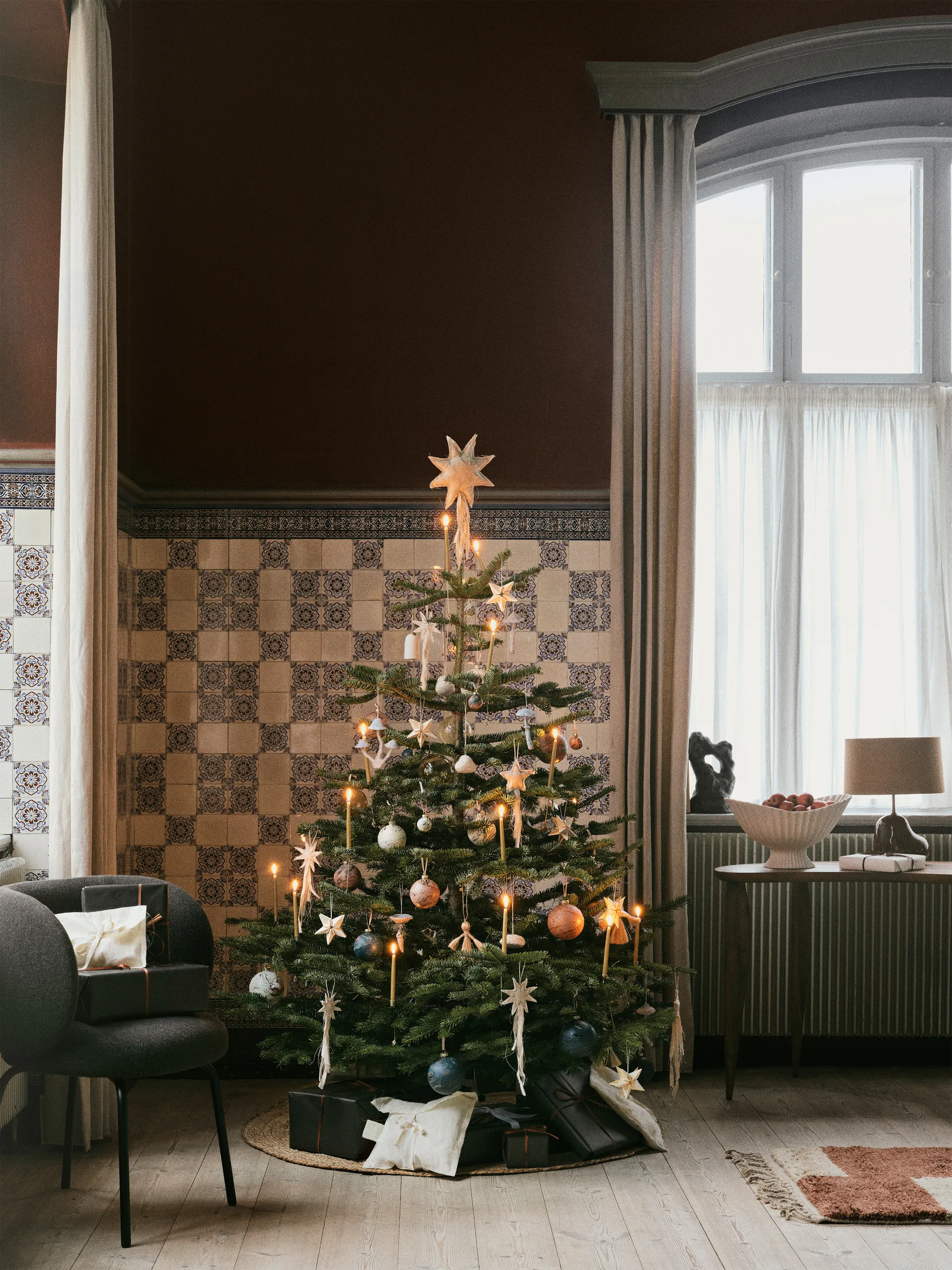 Bola de neve ornamentos decoração árvore de Natal 3 peças, Branco Ferm Living