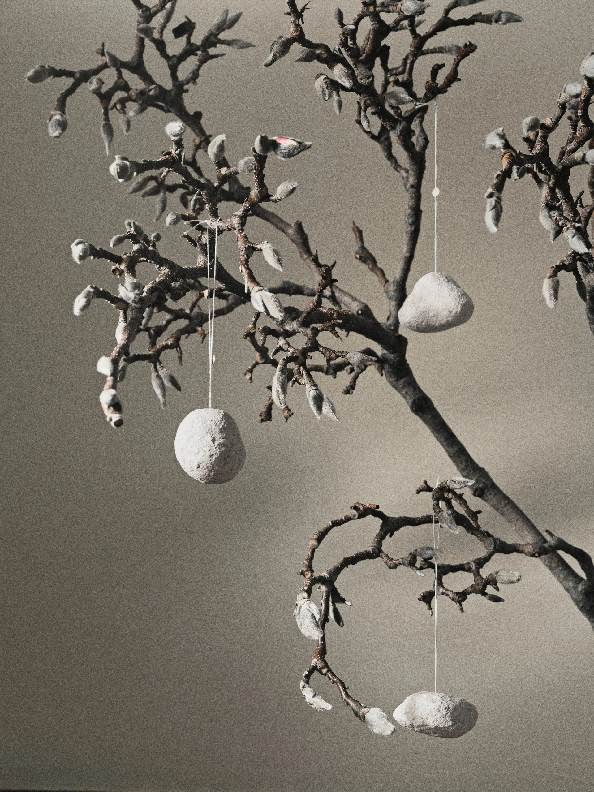 Bola de neve ornamentos decoração árvore de Natal 3 peças, Branco Ferm Living