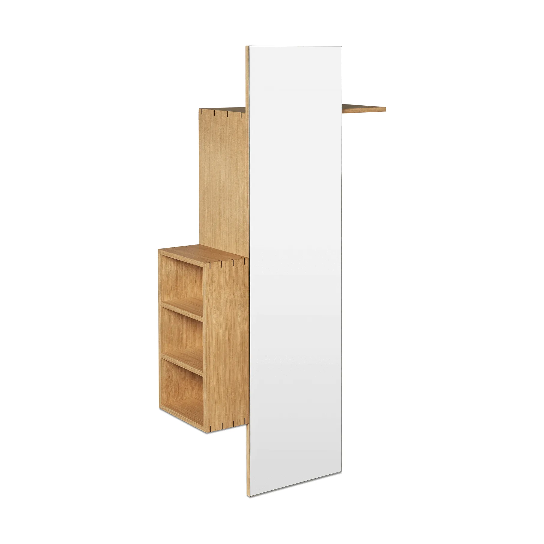 Bon hallway cabinet bengaleiro com espelho, Oiled Oak Ferm Living