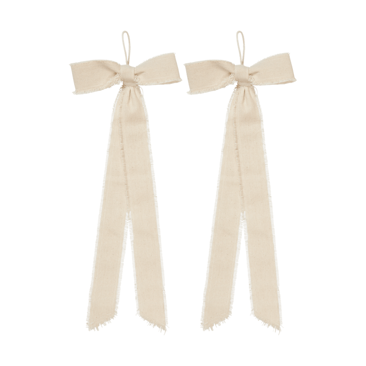 Bow pendente decorativo pequeno 15x40 cm 2 unidades - Natural - Ferm Living