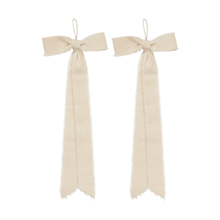 Bow pendente decorativo pequeno 15x40 cm 2 unidades, Natural Ferm Living