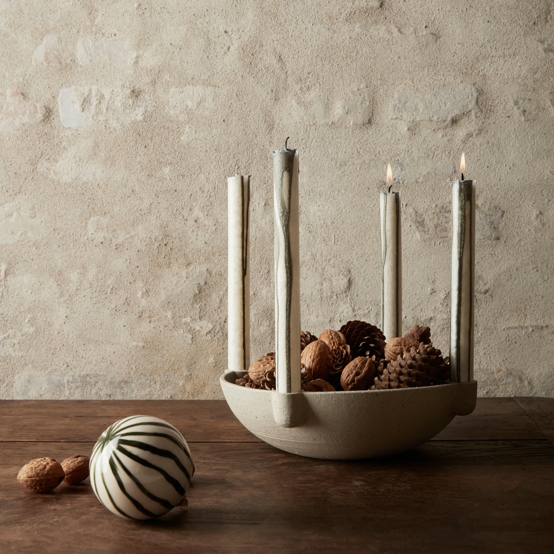 Bowl vela do advento cerâmica - grande Ø27 cm,  Ferm Living