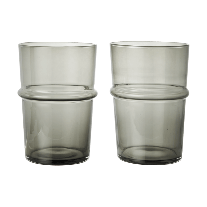 Boya copo alto de bebida 45 cl 2 unidades - Cinzento fumado - Ferm Living