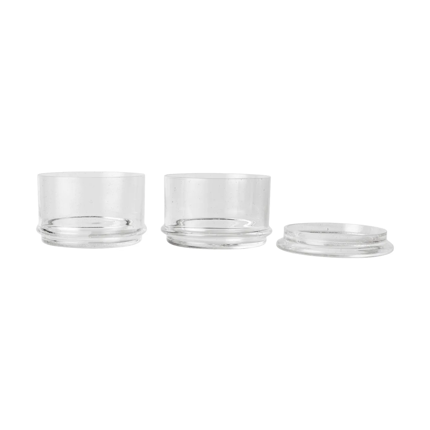 Boya frascos empilháveis, 2 peças, Clear Ferm Living