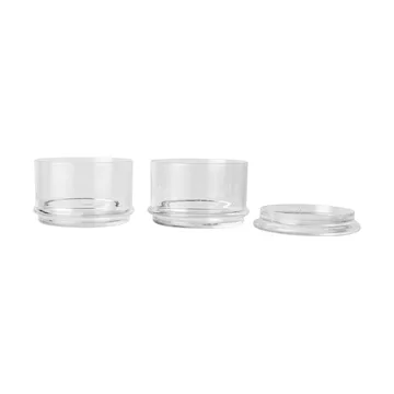 Boya frascos empilháveis - 2 peças, Clear - Ferm Living