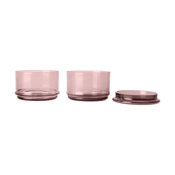 Boya frascos empilháveis - 2 peças, mauve - Ferm Living