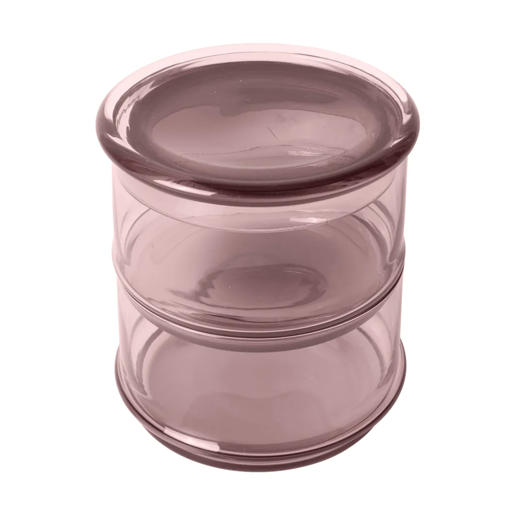 Boya frascos empilháveis, 2 peças, mauve Ferm Living