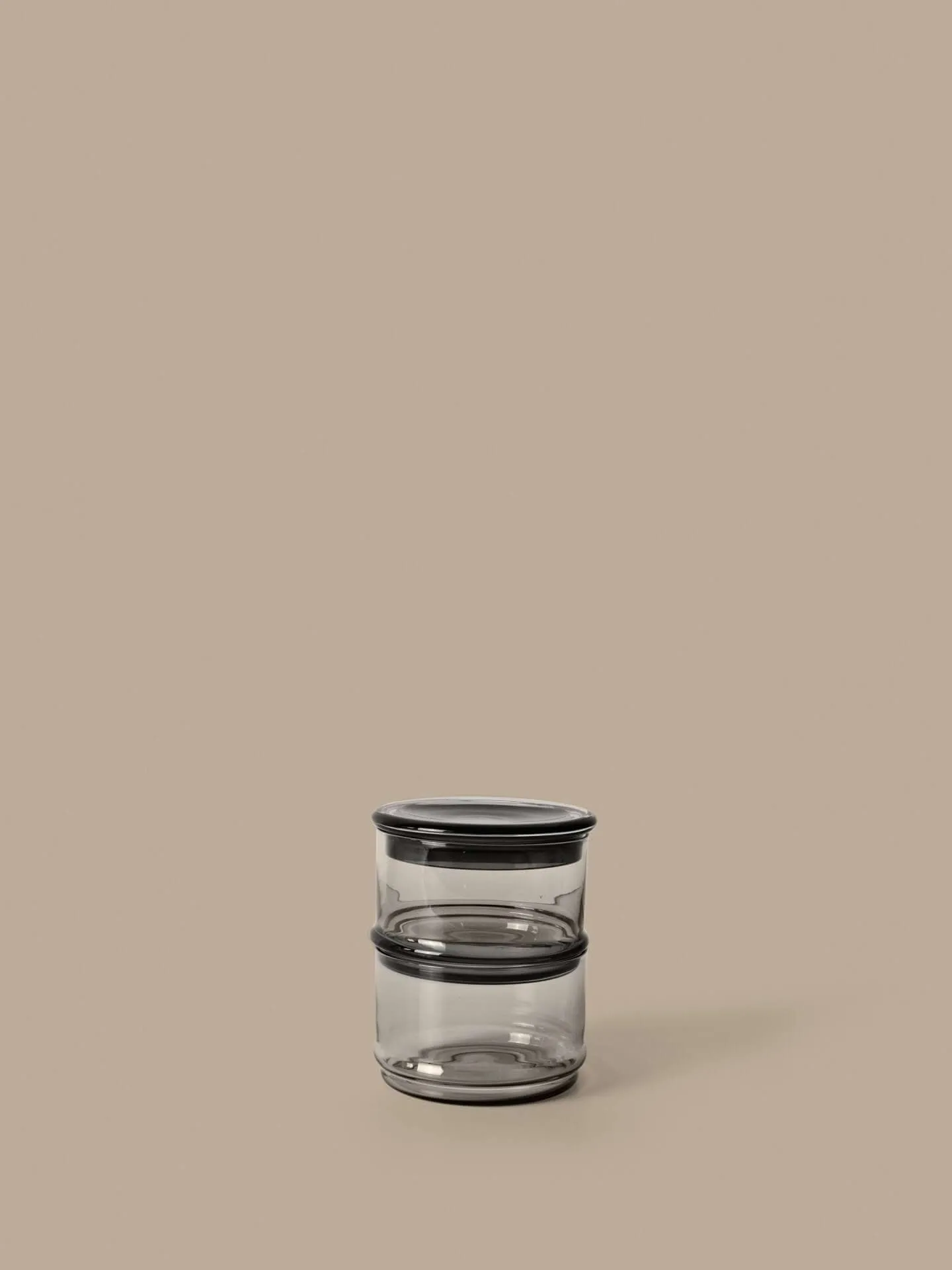 Boya frascos empilháveis, 2 peças, smoked grey Ferm Living