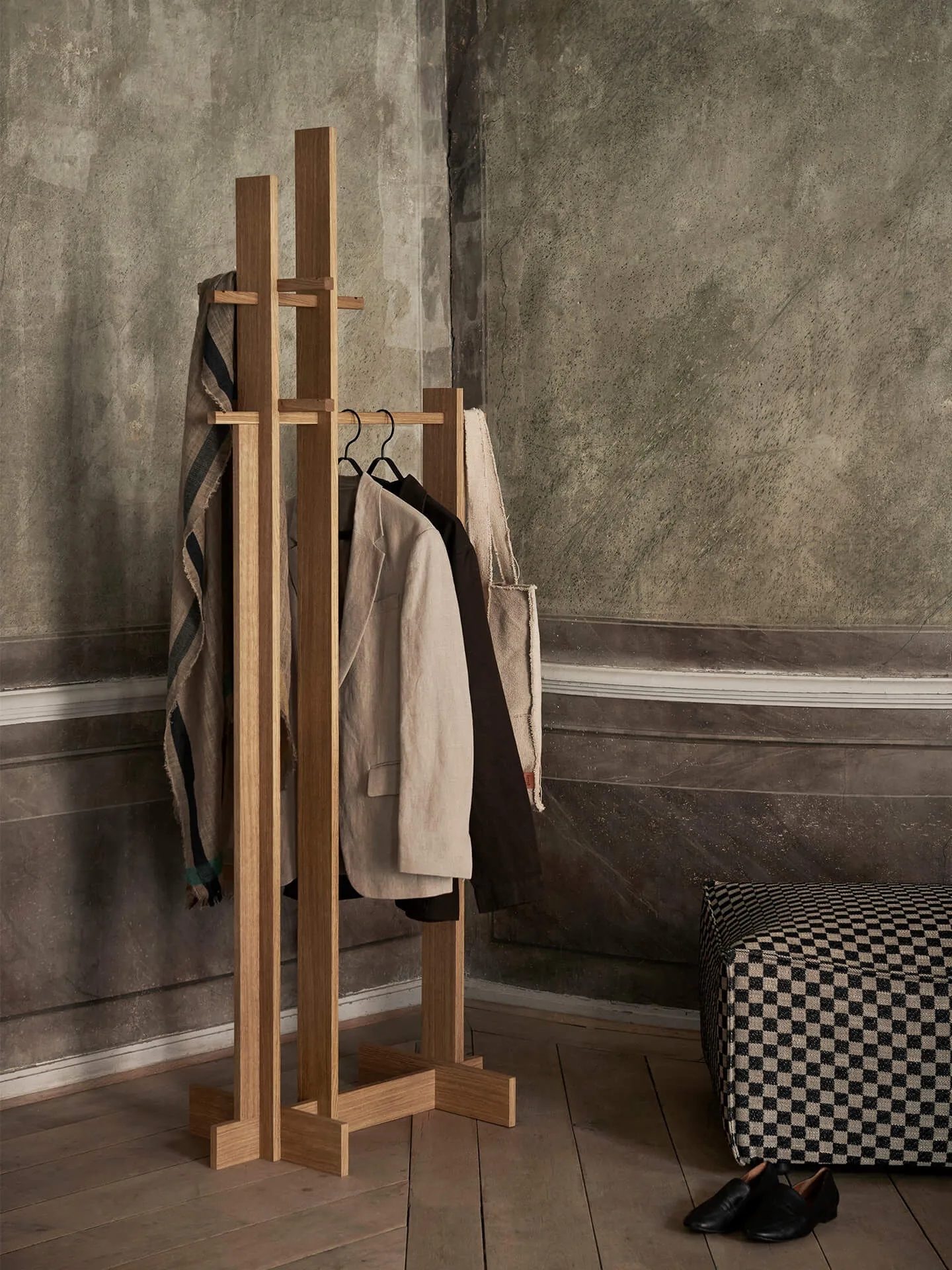 Cabide Bridge Clothes Stand, Carvalho oleado Ferm Living