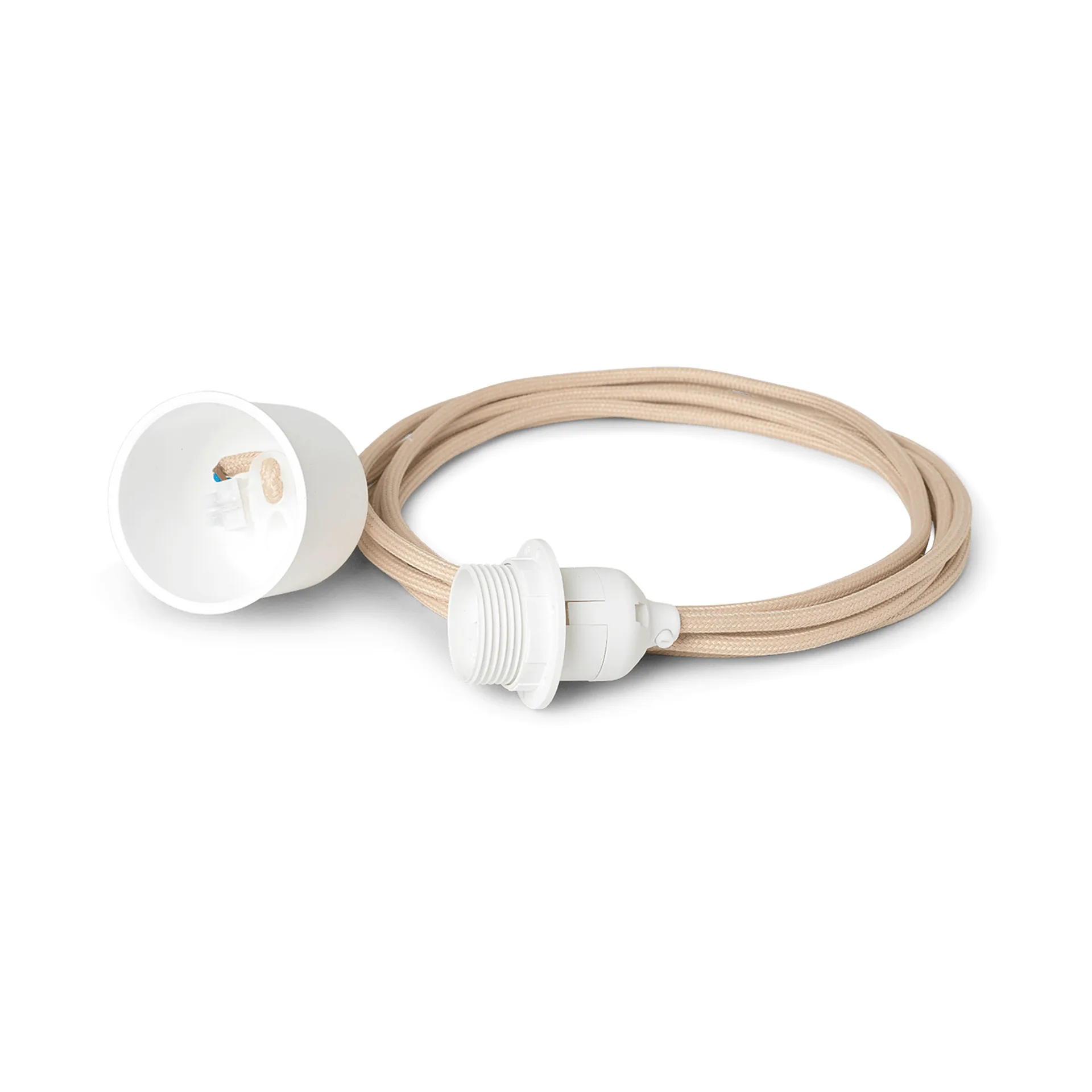 Cabo de lâmpada textile Ferm Living 2 m, Sand Ferm Living